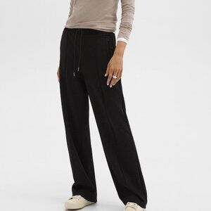 Theory Track Pant in Double-Knit Jersey, Size Small